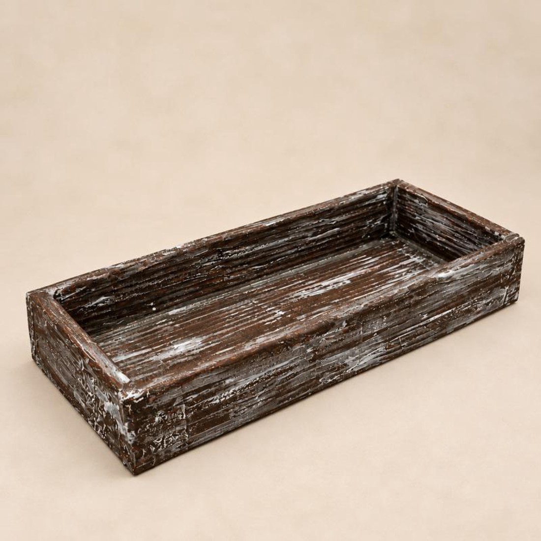 Reliofi antikolt box alap � sötétbarna-fehér, 30 � 14 � 5 cm -  - Meska.hu