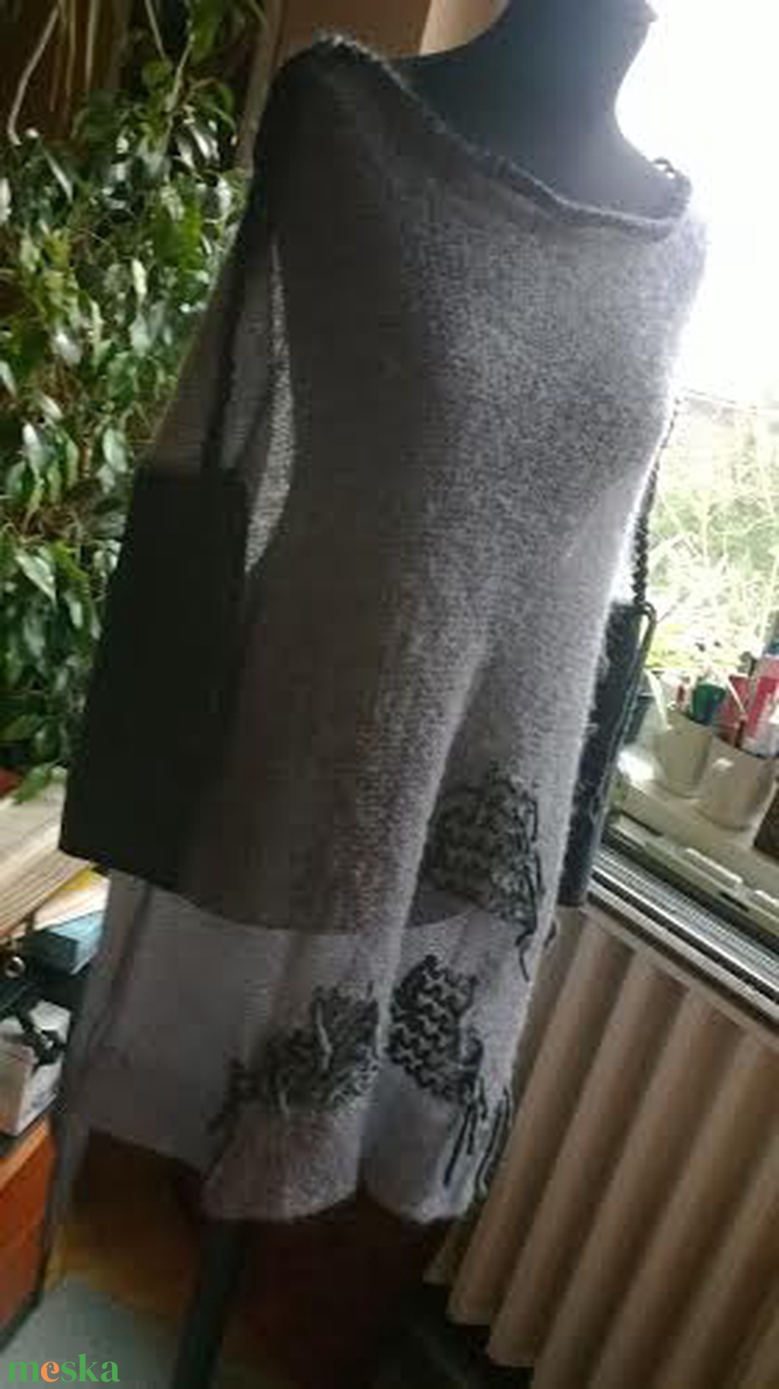 Szürke mintás mohair pulóver - ruha & divat - női ruha - pulóver & kardigán - Meska.hu Szürke mintás mohair pulóver - ruha & divat - női ruha - pulóver & kardigán - Meska.hu