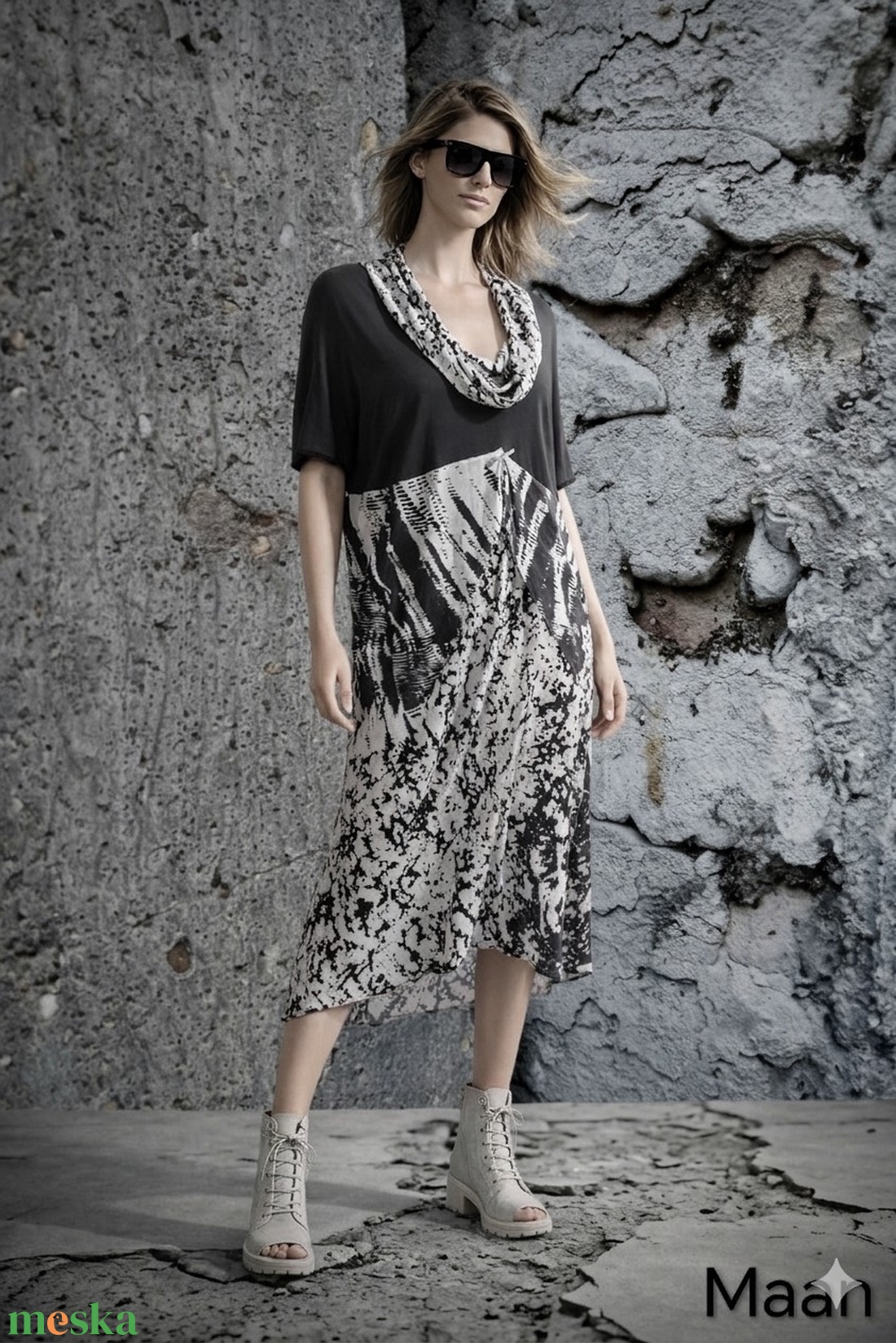 Kámzsa nyakú nyári ruha - ruha & divat - női ruha - ruha - Meska.hu