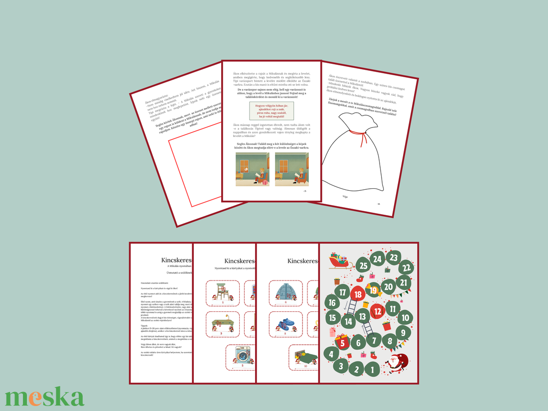 A Mikulás Üzenete-foglalkoztató mese - játék & sport - készségfejlesztő és logikai játék - oktató játékok - Meska.hu