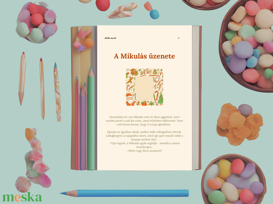 A Mikulás Üzenete-foglalkoztató mese - játék & sport - készségfejlesztő és logikai játék - oktató játékok - Meska.hu