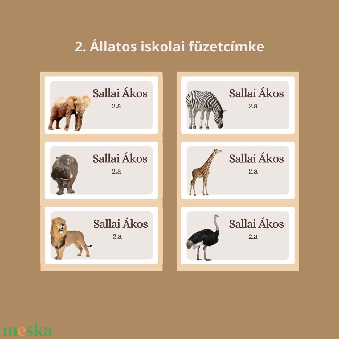 Iskolai füzetcímke, egyedi névre szóló  - otthon & életmód - papír, írószer - matrica, matrica csomag - Meska.hu