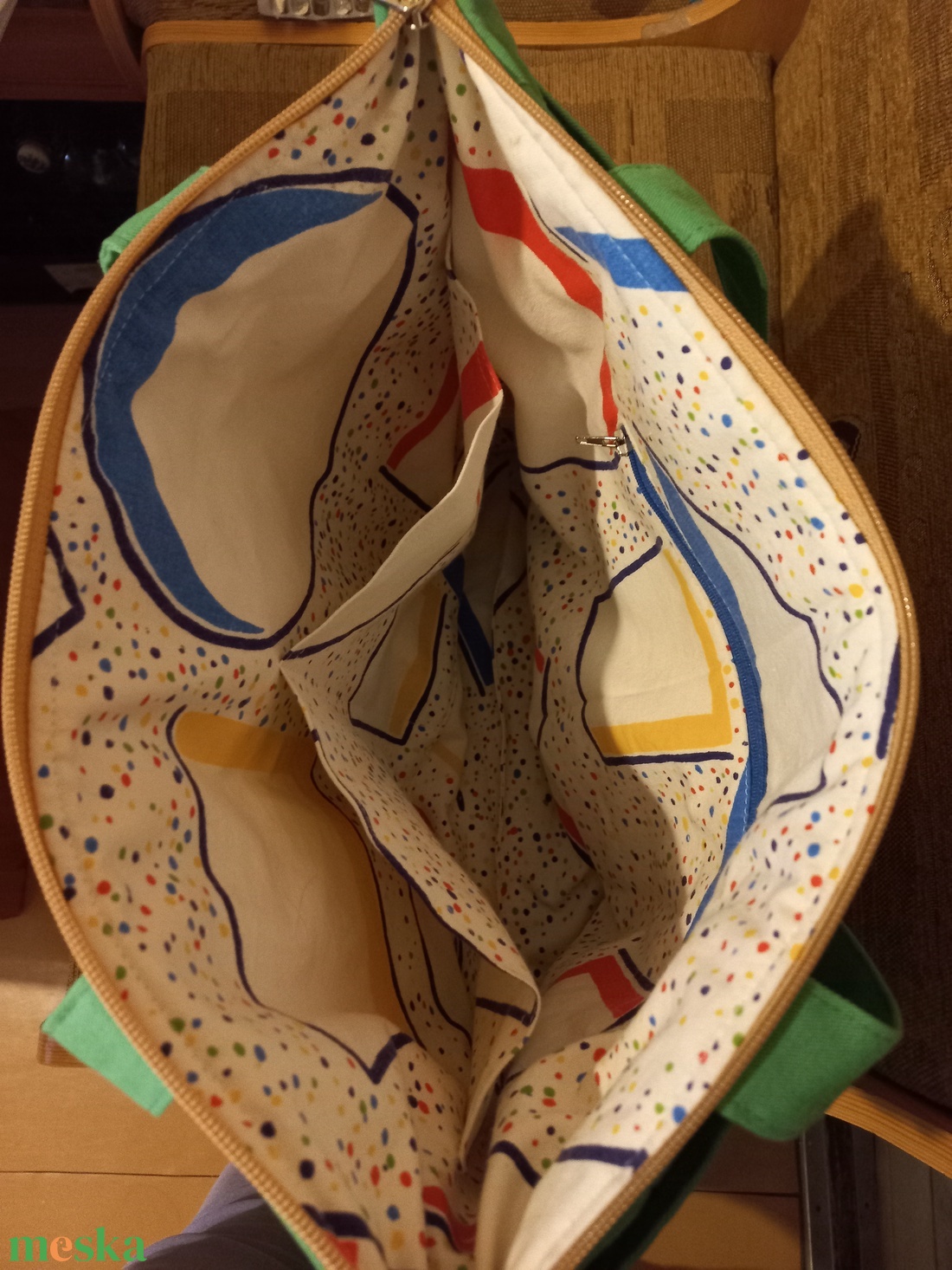 Válltáska pipacs mintával - táska & tok - bevásárlás & shopper táska - kenyeres zsák - Meska.hu