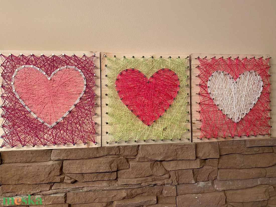 fonalkép, dekoráció, falikép - művészet - textilkép - egyéb - Meska.hu