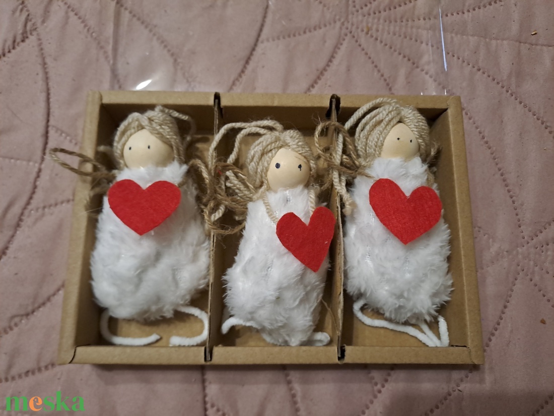Angyalka szettben - karácsony - adventi díszek - adventi ablakdekoráció - Meska.hu
