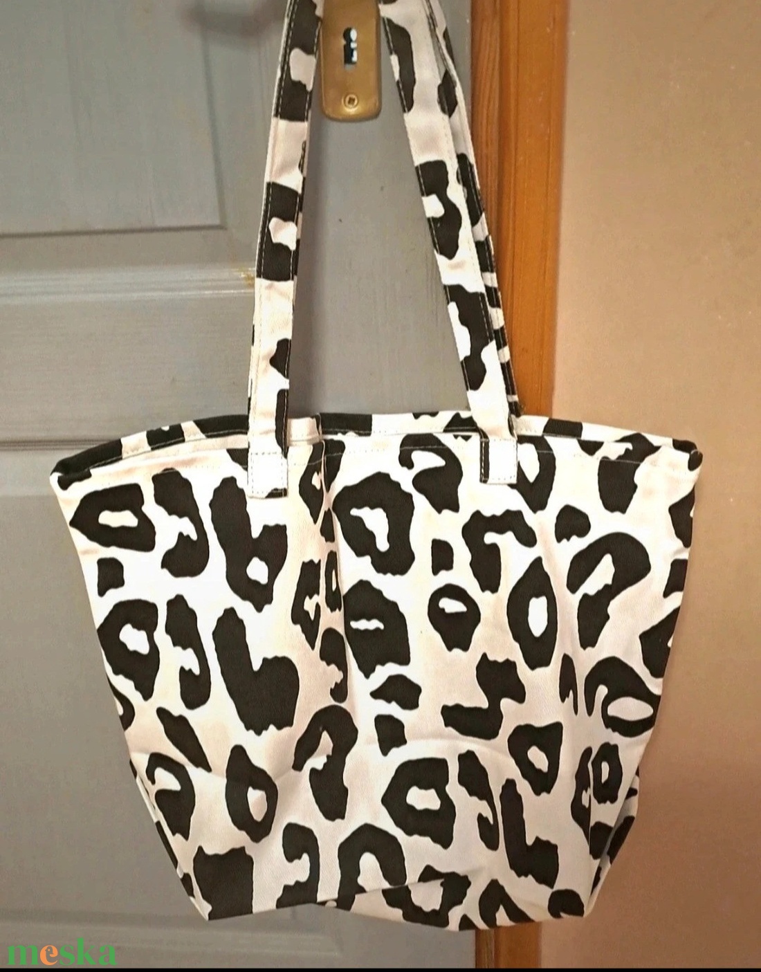 Párducmintás táska - táska & tok - bevásárlás & shopper táska - kenyeres zsák - Meska.hu