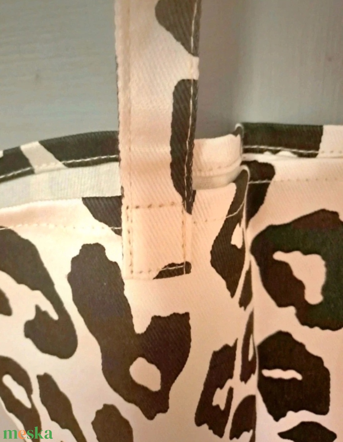 Párducmintás táska - táska & tok - bevásárlás & shopper táska - kenyeres zsák - Meska.hu