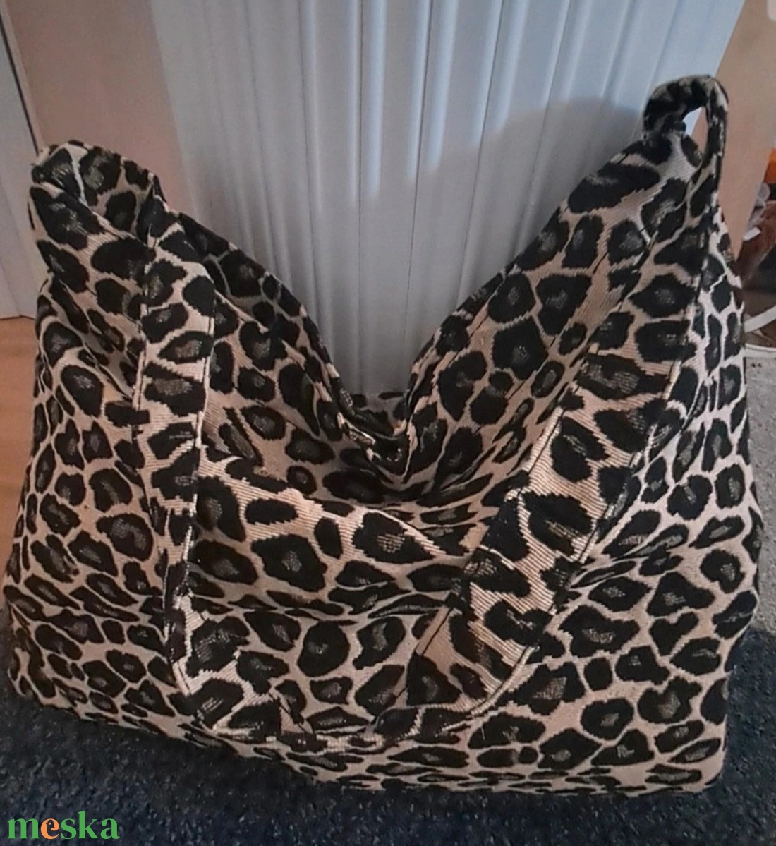 Párduc mintás bevásárló táska  - táska & tok - bevásárlás & shopper táska - kenyeres zsák - Meska.hu