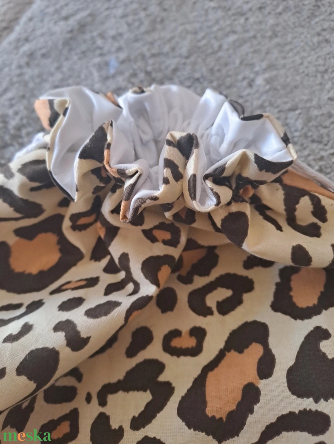 Nagyméretű kenyeres zsák párduc mintával - táska & tok - bevásárlás & shopper táska - kenyeres zsák - Meska.hu