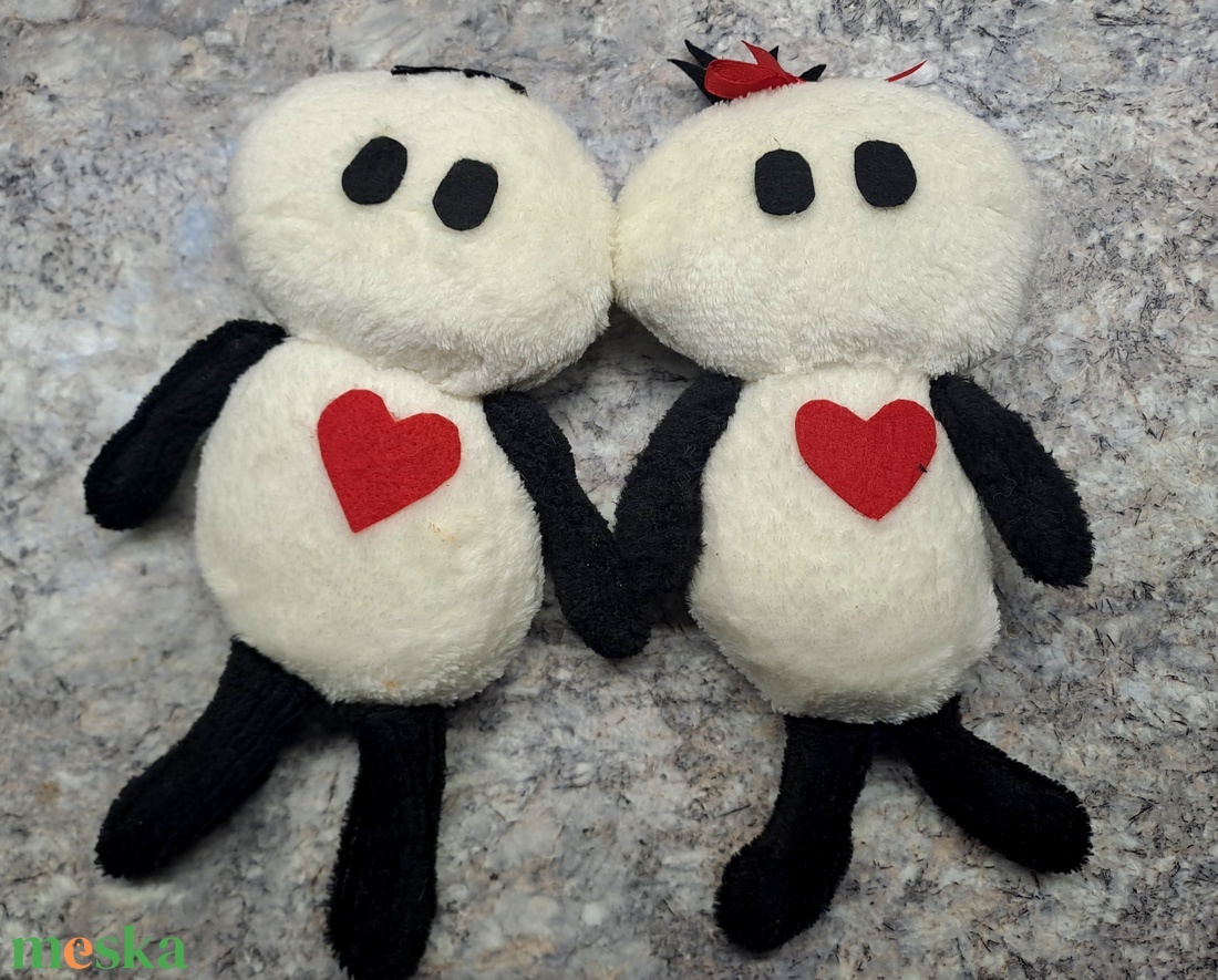 Valentin napi szerelmes pár - játék & sport - plüssállat & játékfigura - ember - Meska.hu