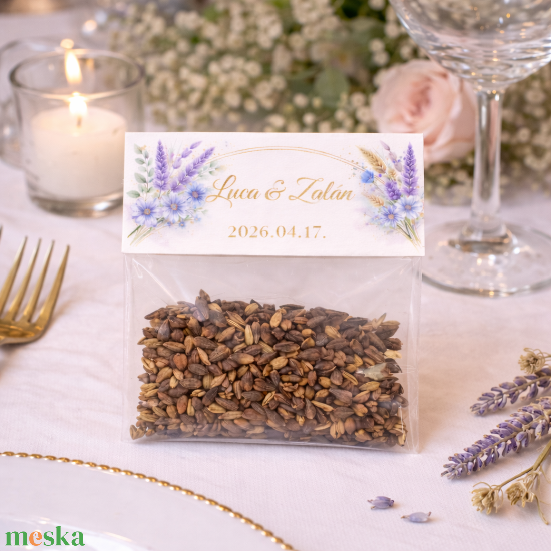 Esküvői vendégköszöntő virágmag csomag - esküvő - emlék & ajándék - köszönőajándék - Meska.hu
