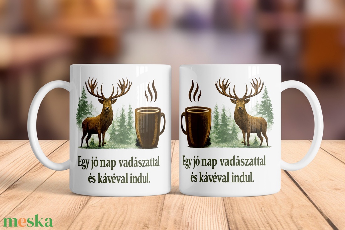 Egy jó nap vadászattal és kávéval indul � Vadászos Bögre - otthon & életmód - konyhafelszerelés, tálalás - tálalás - bögre & csésze - Meska.hu