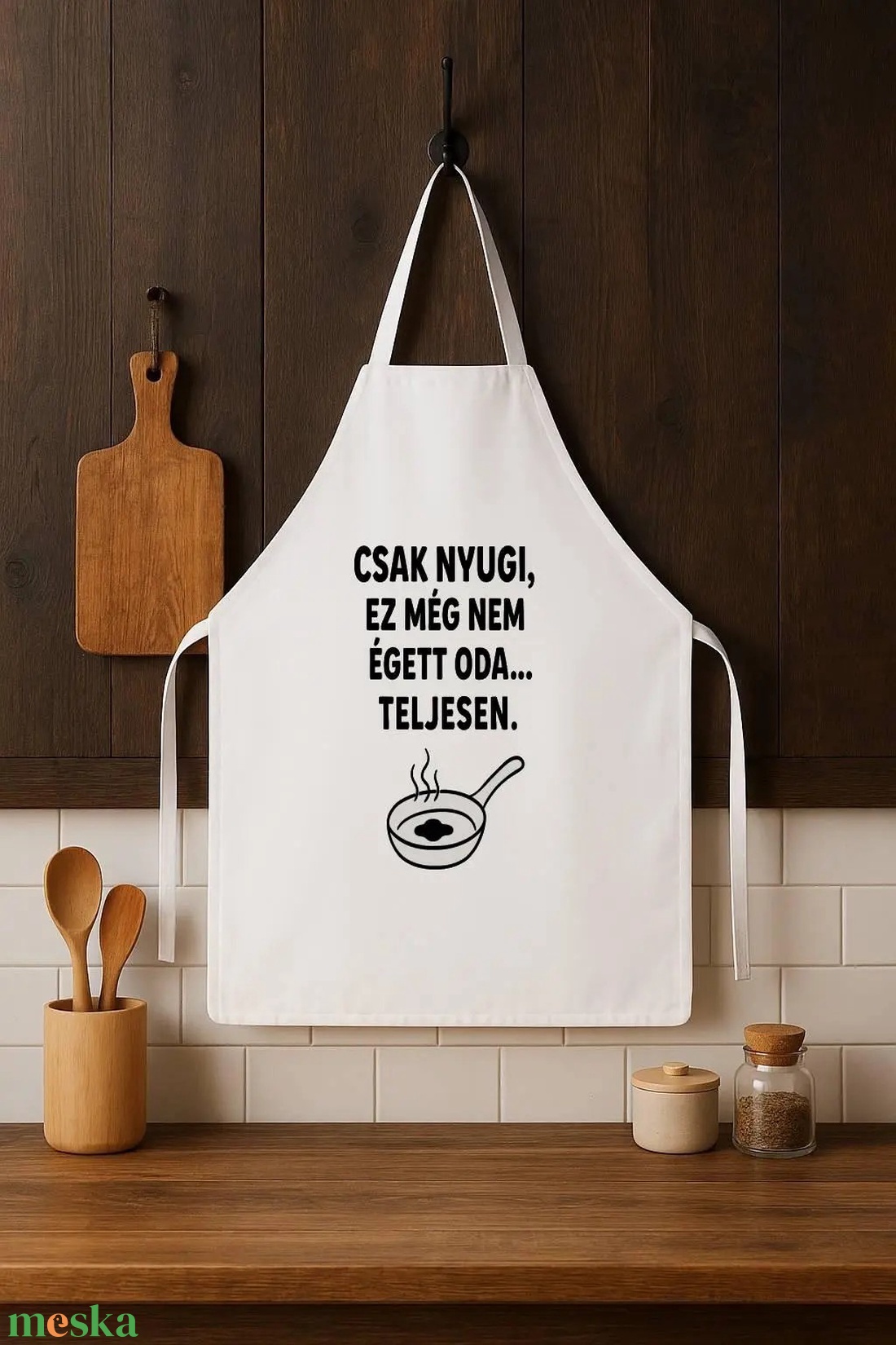 Egyedi konyhai kötény - otthon & életmód - konyhafelszerelés, tálalás - konyhai textil - kötény - Meska.hu
