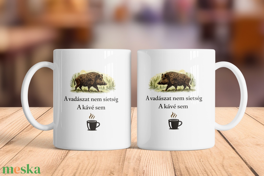 Vadászos bögre � A vadászat nem sietség, a kávé sem - otthon & életmód - konyhafelszerelés, tálalás - tálalás - bögre & csésze - Meska.hu