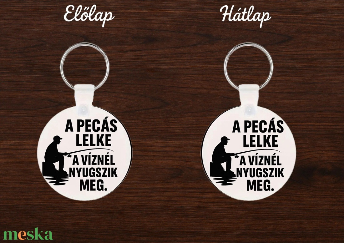 Kerek kulcstartó � A pecás lelke a víznél nyugszik meg - táska & tok - kulcstartó & táskadísz - kulcstartó - Meska.hu