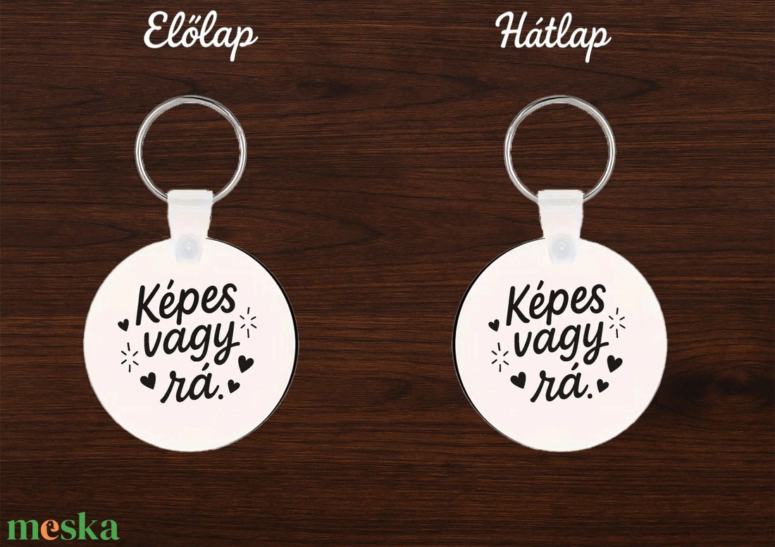 Inspirációs MDF kulcstartó � Képes vagy rá! - táska & tok - kulcstartó & táskadísz - kulcstartó - Meska.hu