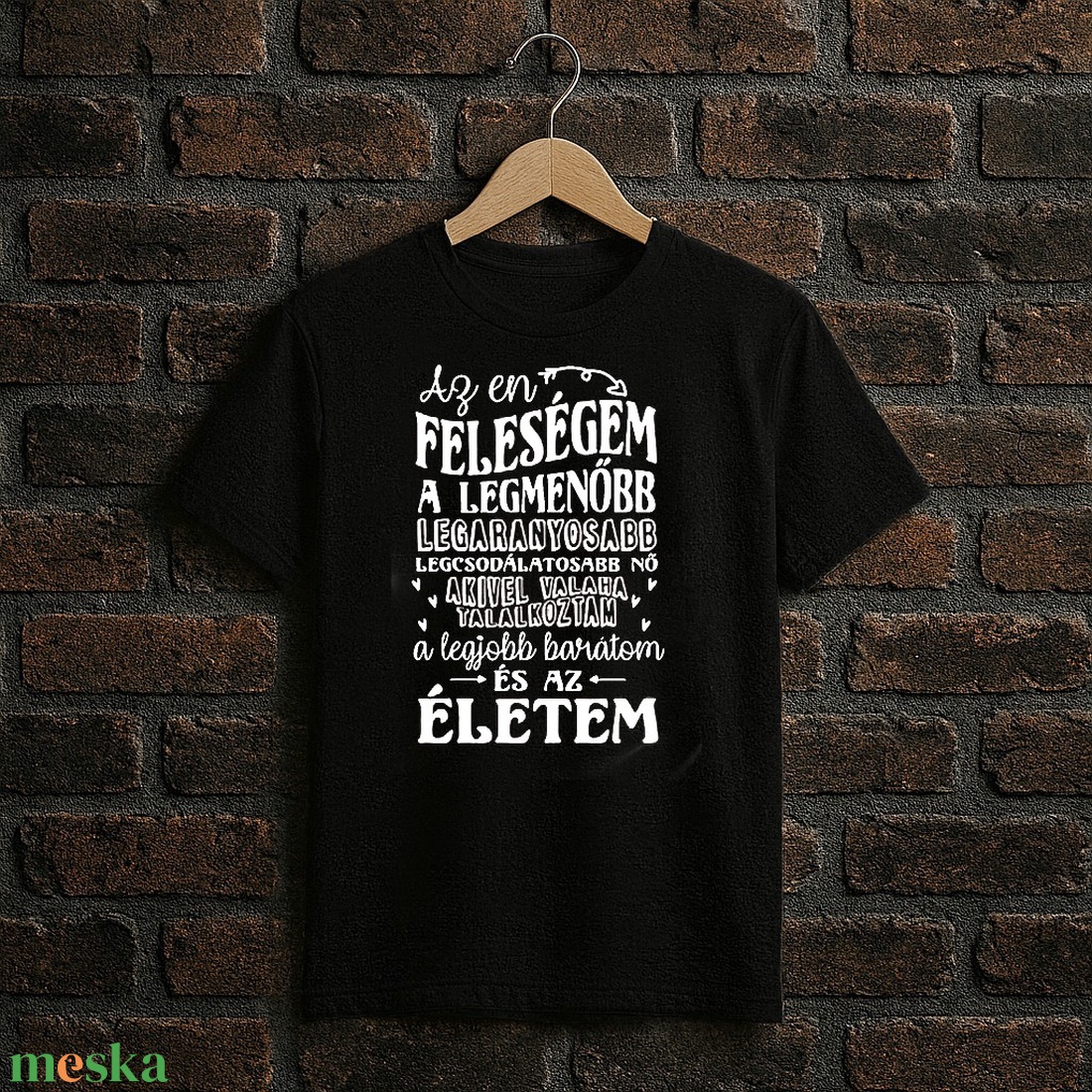Férfi póló � Az én feleségem felirattal - ruha & divat - férfi ruha - póló - Meska.hu