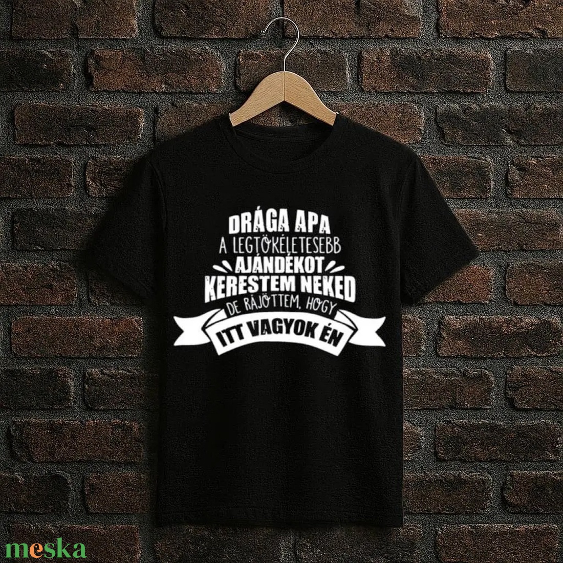 Férfi póló � Drága Apa felirattal - ruha & divat - férfi ruha - póló - Meska.hu