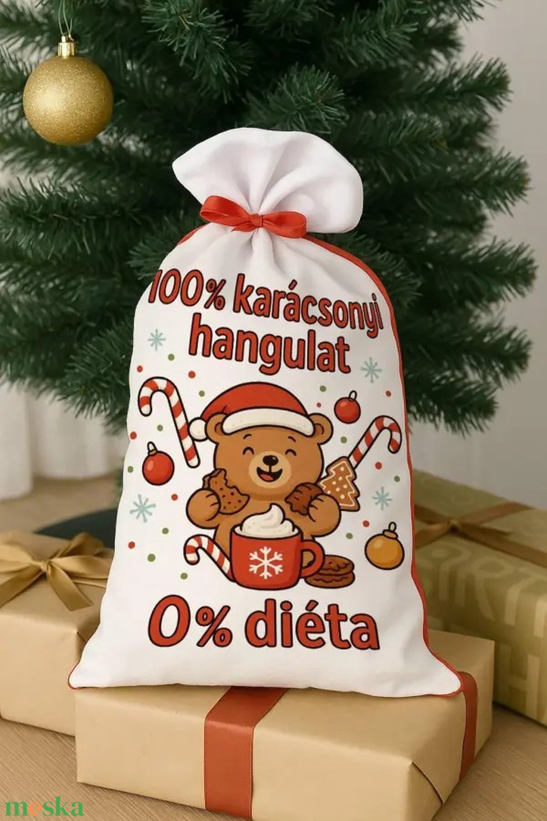 Cuki macis Mikulászsák � egyedi karácsonyi ajándék - karácsony - mikulás - mikulás zsák - Meska.hu