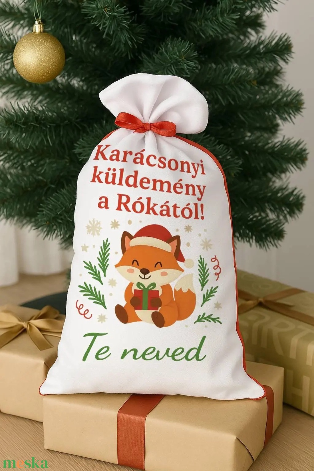 Karácsonyi küldemény mikulászsák � személyre szabható ünnepi ajándék - karácsony - mikulás - mikulás zsák - Meska.hu