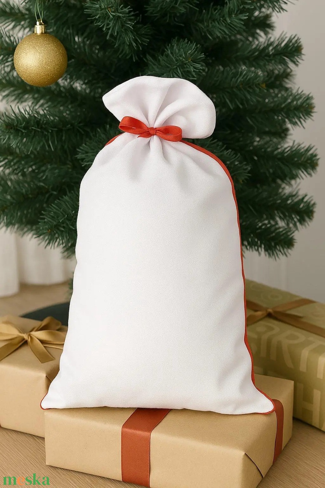 Egyedi mikulászsák � fényképpel, névvel vagy grafikával személyre szabható - karácsony - mikulás - mikulás zsák - Meska.hu