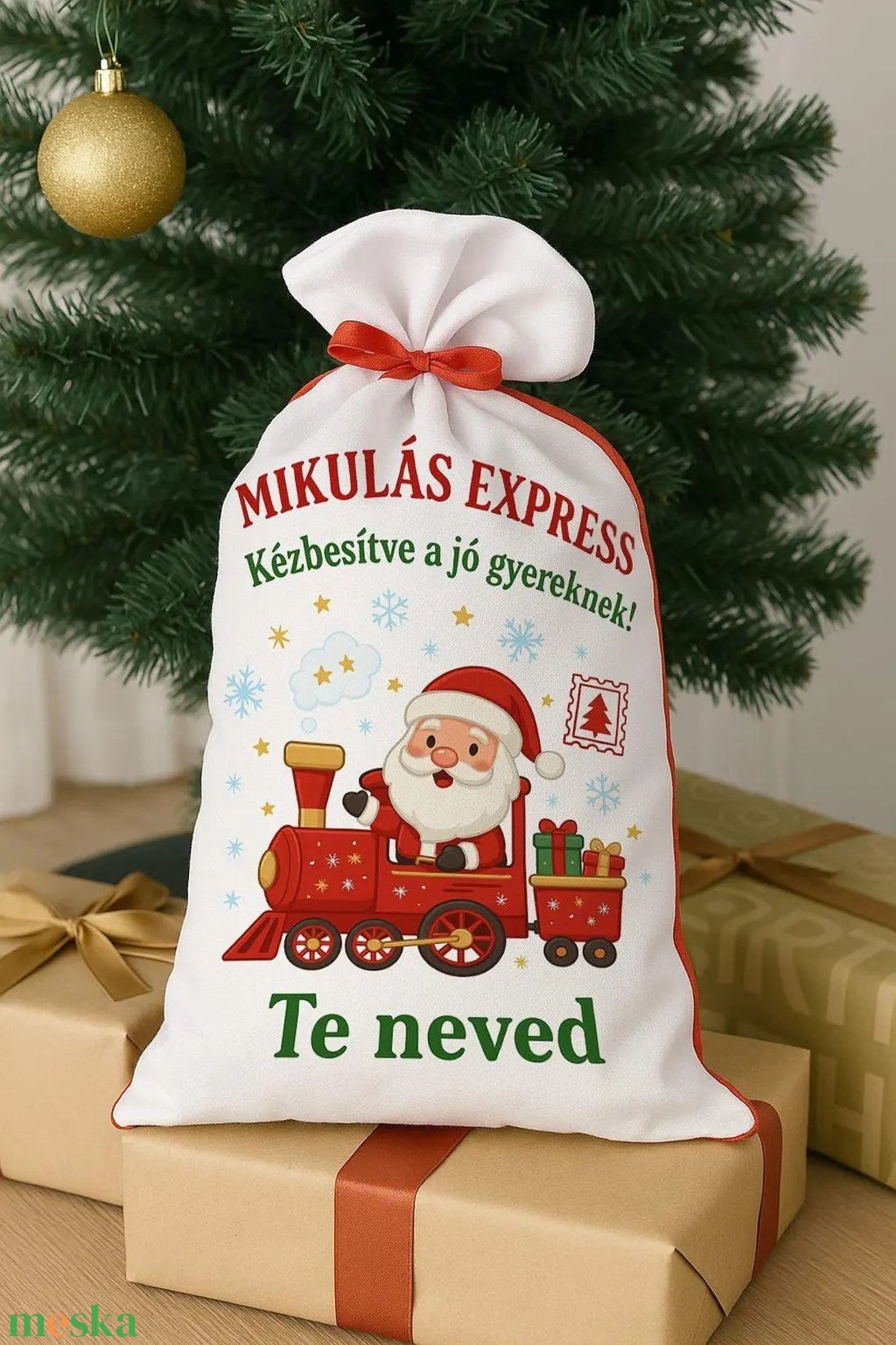 Mikulás zsák � Mikulás Expressz � kézbesítve a jó gyereknek � személyre szóló - karácsony - mikulás - mikulás zsák - Meska.hu