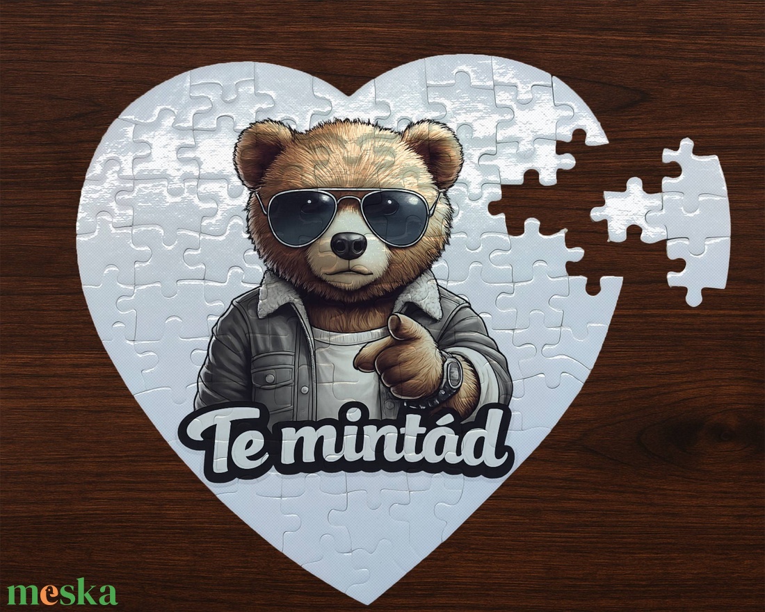 Szív alakú kirakó � egyedi fotóval - játék & sport - puzzle - hagyományos puzzle - Meska.hu
