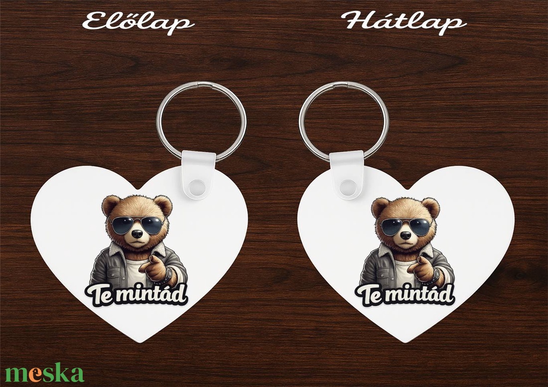 Szív alakú egyedi kulcstartó � saját fotóval vagy felirattal - táska & tok - kulcstartó & táskadísz - kulcstartó - Meska.hu