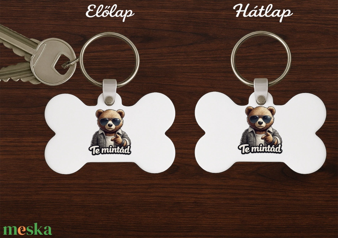 Csont alakú egyedi kulcstartó � saját képpel vagy névvel - táska & tok - kulcstartó & táskadísz - kulcstartó - Meska.hu