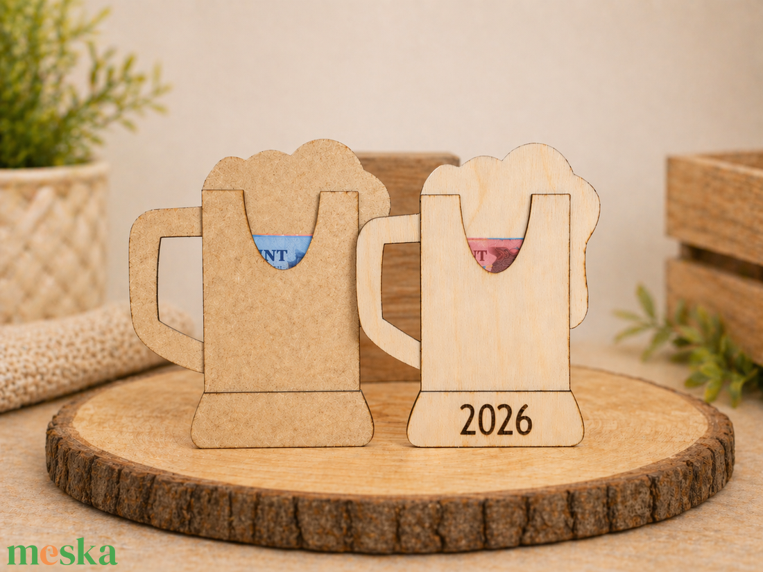 Sörös pénzátadó � egyedi fa ajándék születésnapra, ballagásra - otthon & életmód - papír, írószer - ajándékozás kellékei - pénzátadó doboz - Meska.hu