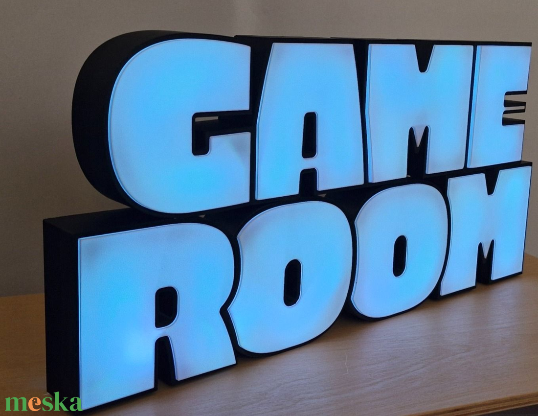 GAME ROOM 3D led világító felirat - otthon & életmód - lámpa - hangulatlámpa - Meska.hu GAME ROOM 3D led világító felirat - otthon & életmód - lámpa - hangulatlámpa - Meska.hu