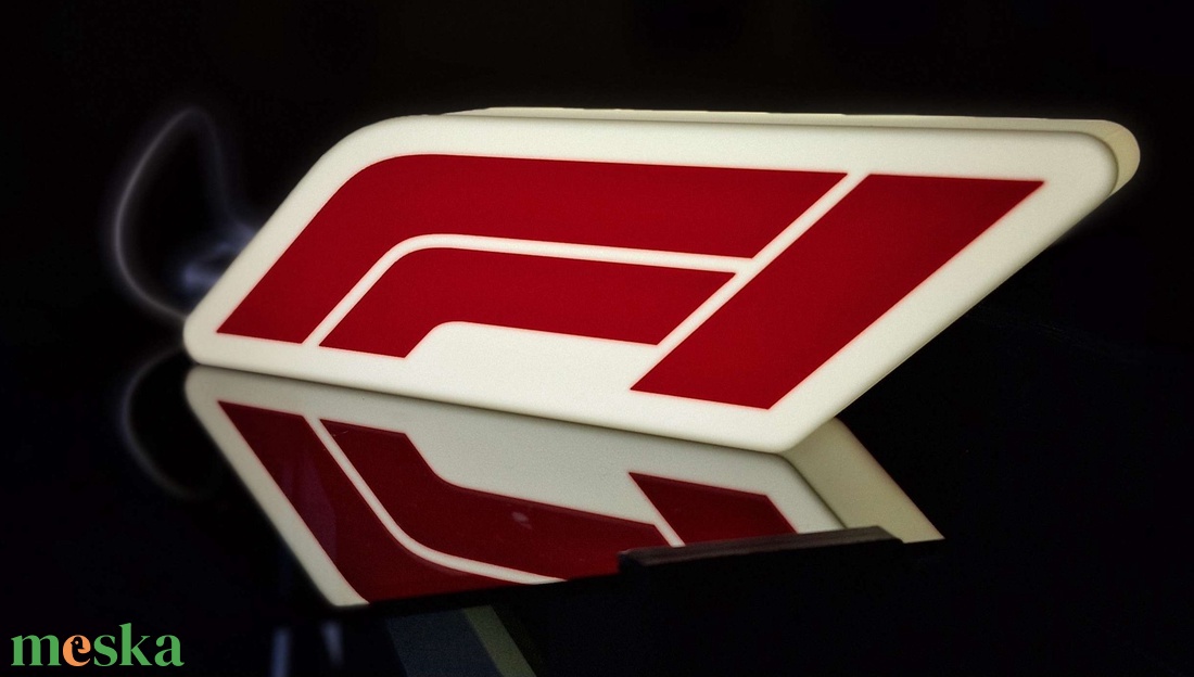 F1 3D led világító lightbox díszlámpa - otthon & életmód - lámpa - hangulatlámpa - Meska.hu