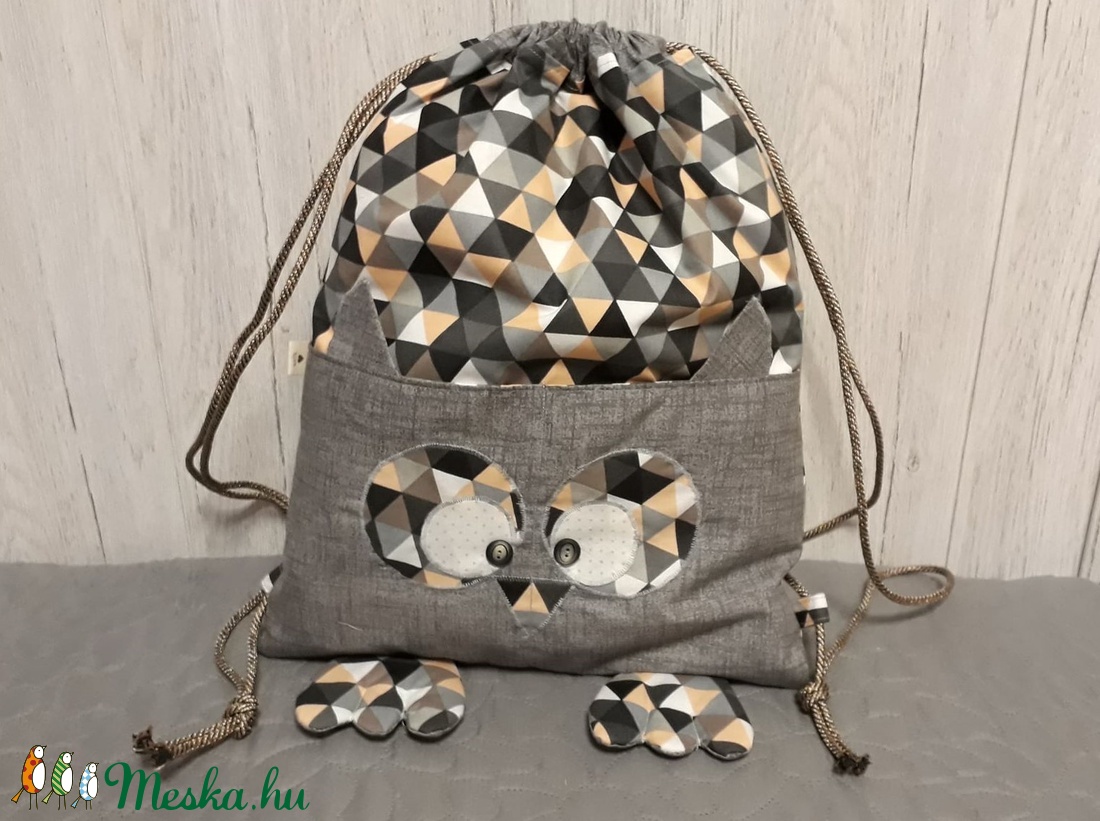 Bagoly hátiszatyor, tornazsák, gymbag - - Meska.hu Bagoly hátiszatyor, tornazsák, gymbag - - Meska.hu