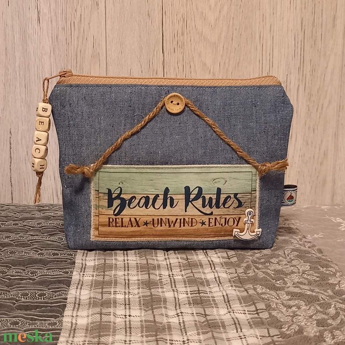 Irány a strand! :) neszesszer/sminktáska/irattartó - táska & tok - neszesszer - Meska.hu