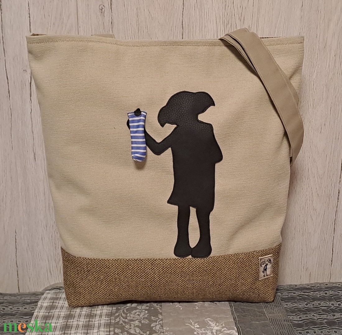 Dobi szabad manó  :) szatyor, vászontáska, ökotáska vendeg512936 rendelésére - táska & tok - bevásárlás & shopper táska - shopper, textiltáska, szatyor - Meska.hu