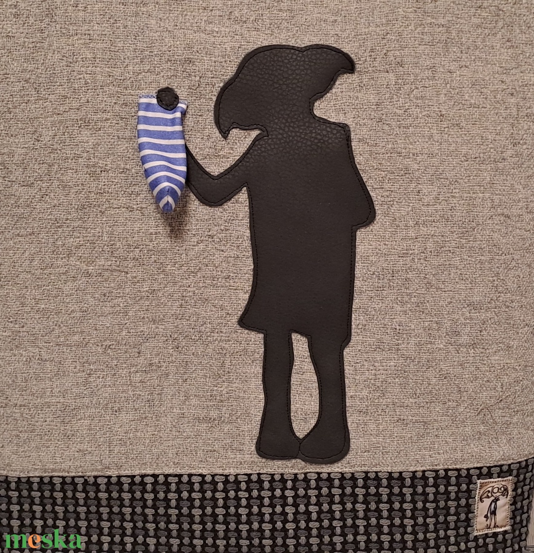 Dobi szabad manó  :) szatyor, vászontáska, ökotáska vendeg512936 rendelésére - táska & tok - bevásárlás & shopper táska - shopper, textiltáska, szatyor - Meska.hu