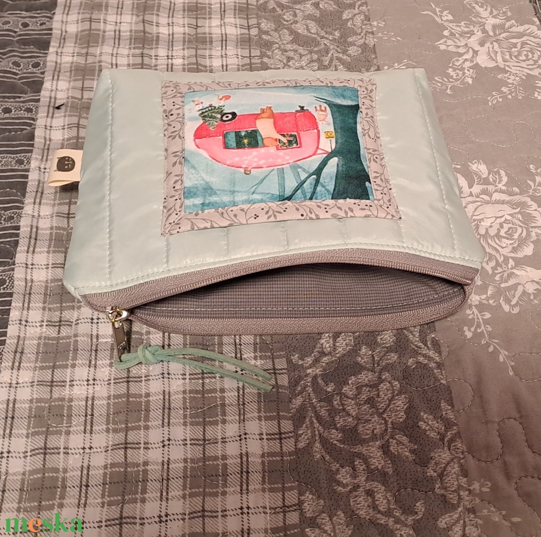 Pink lakókocsi :) neszesszer/sminktáska/irattartó - táska & tok - neszesszer - Meska.hu