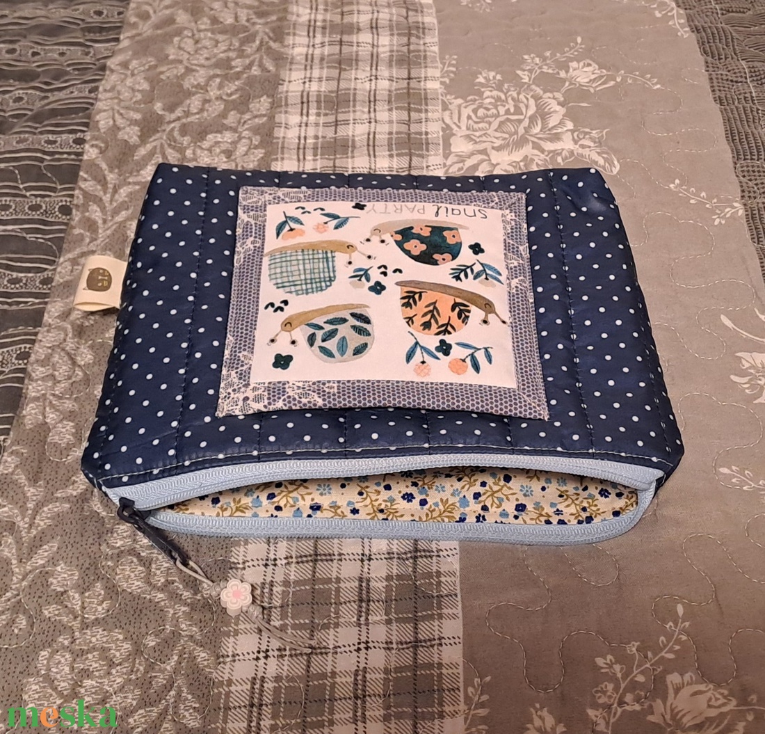 Csiga futam  :) neszesszer/sminktáska/irattartó - táska & tok - neszesszer - Meska.hu