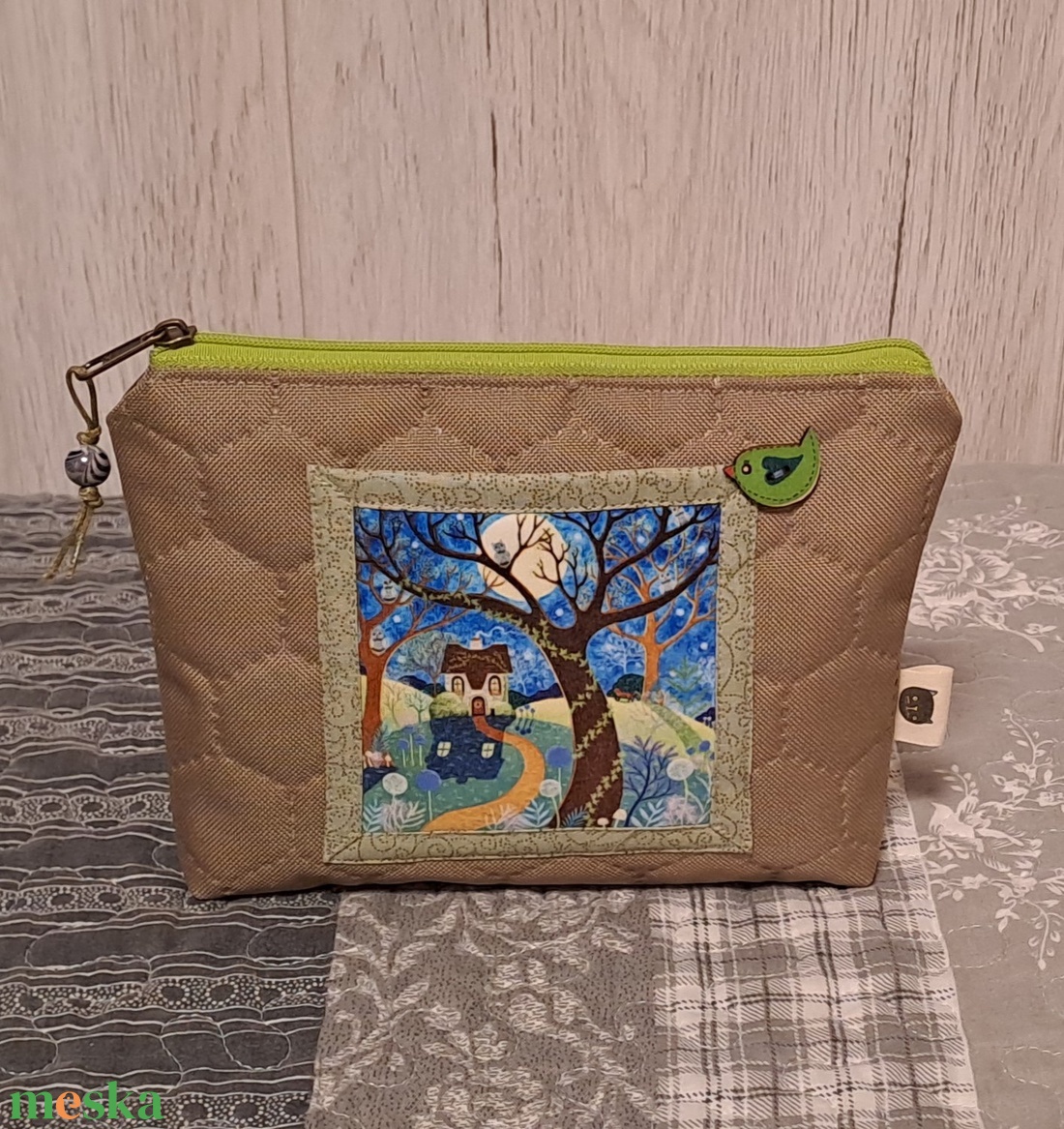 Erdő mélyén házikó  :) neszesszer/sminktáska/irattartó - táska & tok - neszesszer - Meska.hu
