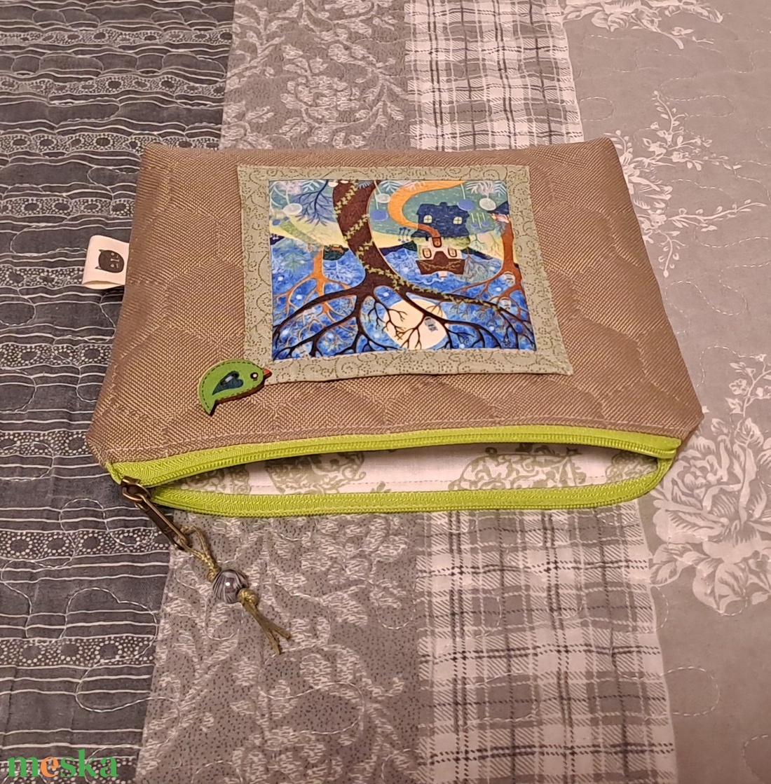 Erdő mélyén házikó  :) neszesszer/sminktáska/irattartó - táska & tok - neszesszer - Meska.hu