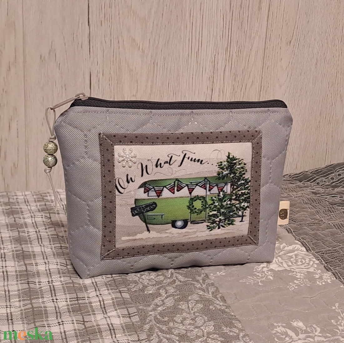 Lakókocsi :) neszesszer/sminktáska/irattartó - táska & tok - neszesszer - Meska.hu