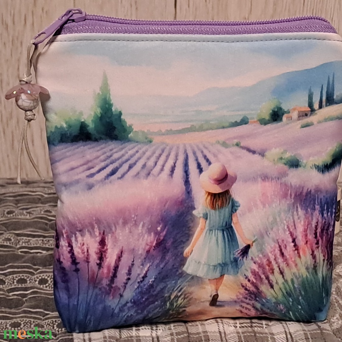 Levendulamező :) neszesszer/sminktáska/betéttartó - táska & tok - neszesszer - Meska.hu