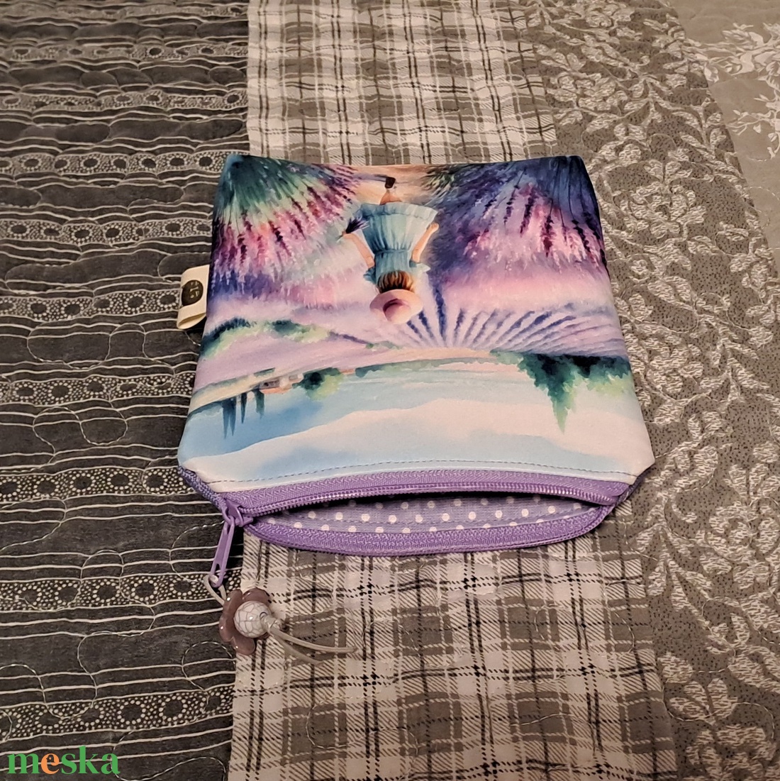 Levendulamező :) neszesszer/sminktáska/betéttartó - táska & tok - neszesszer - Meska.hu