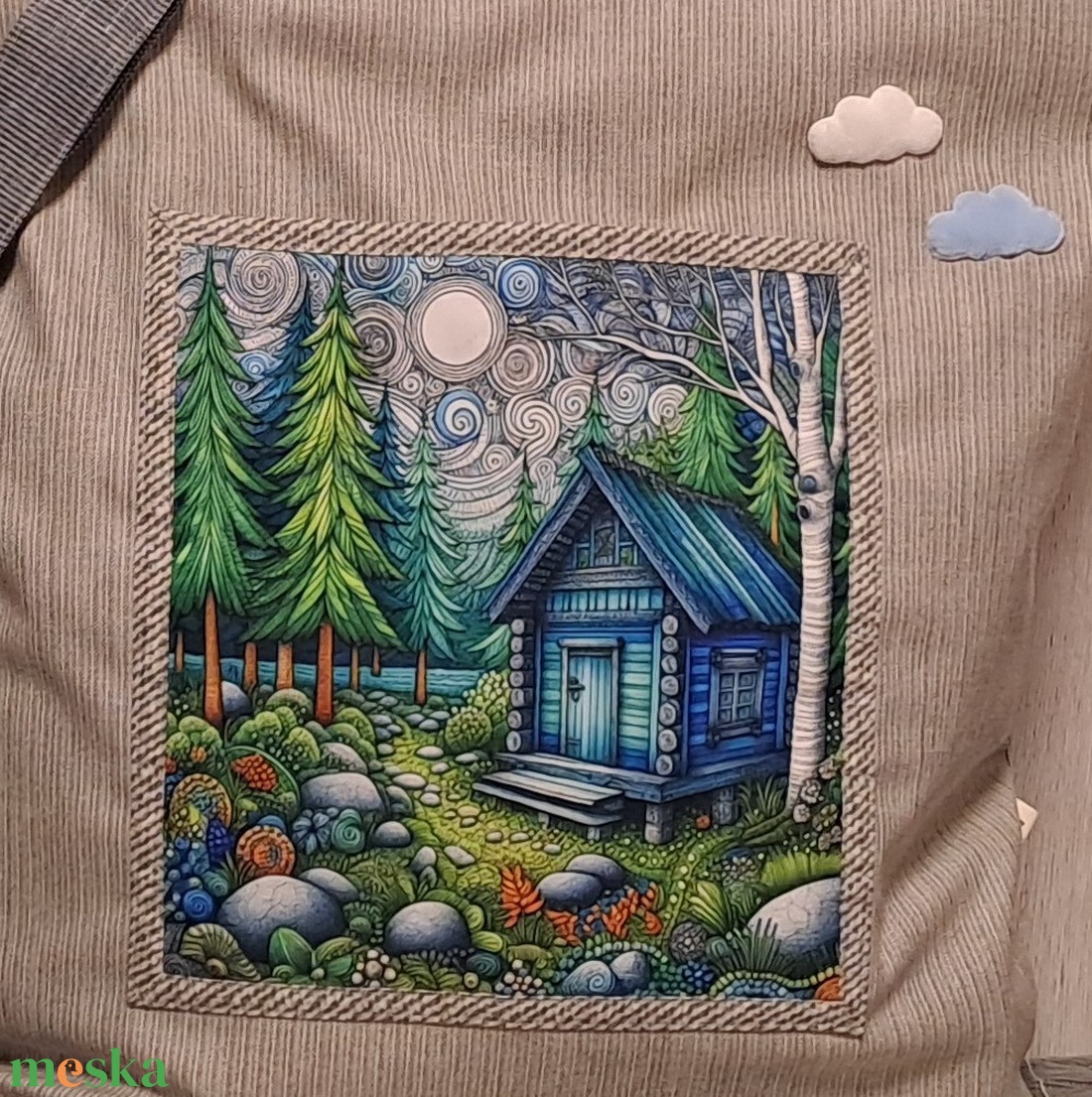 Erdei házikó :) szatyor, ökotáska, válltáska - táska & tok - bevásárlás & shopper táska - shopper, textiltáska, szatyor - Meska.hu Erdei házikó :) szatyor, ökotáska, válltáska - táska & tok - bevásárlás & shopper táska - shopper, textiltáska, szatyor - Meska.hu