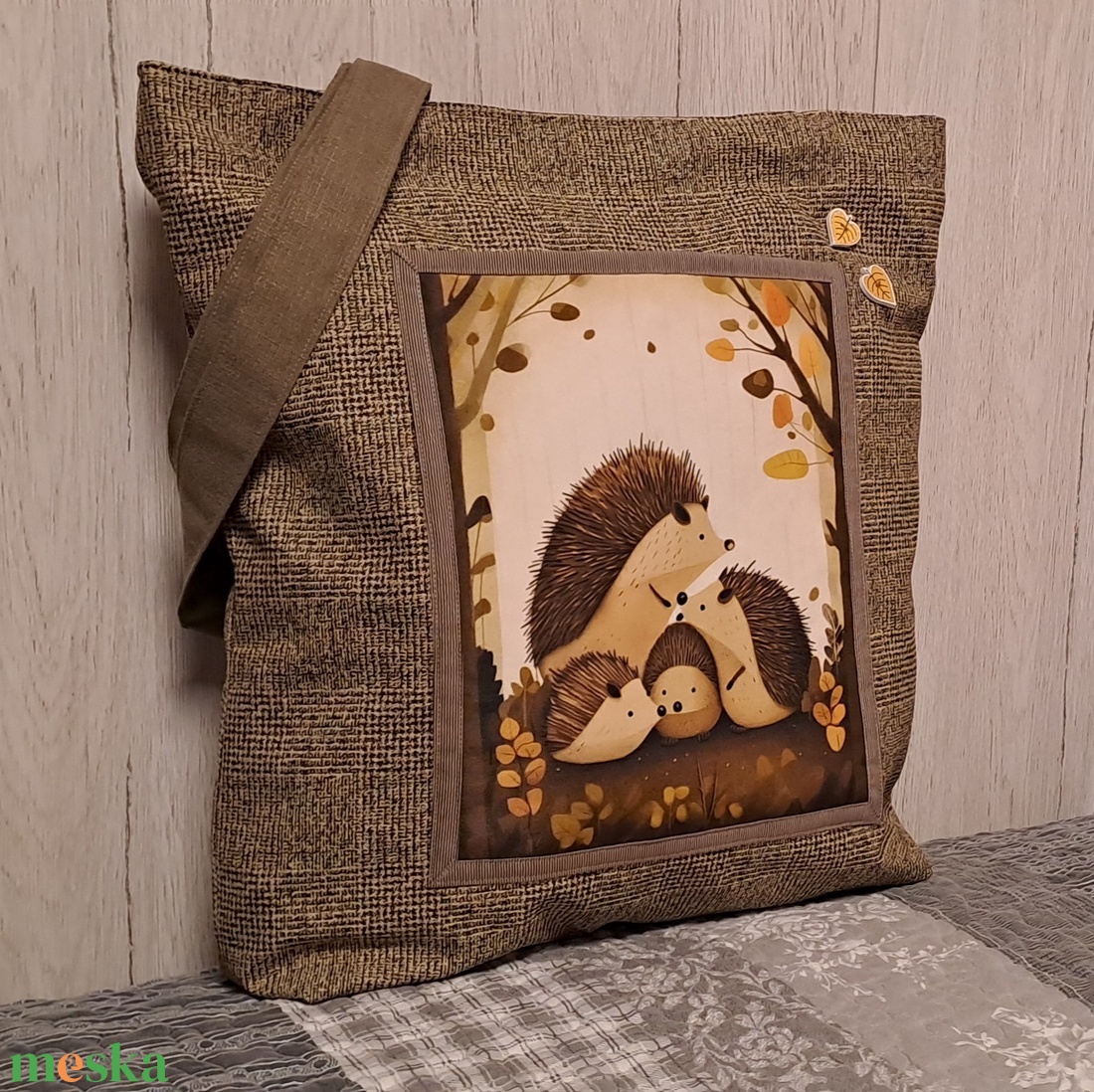 Süncsalád :) szatyor, ökotáska, válltáska - táska & tok - bevásárlás & shopper táska - shopper, textiltáska, szatyor - Meska.hu