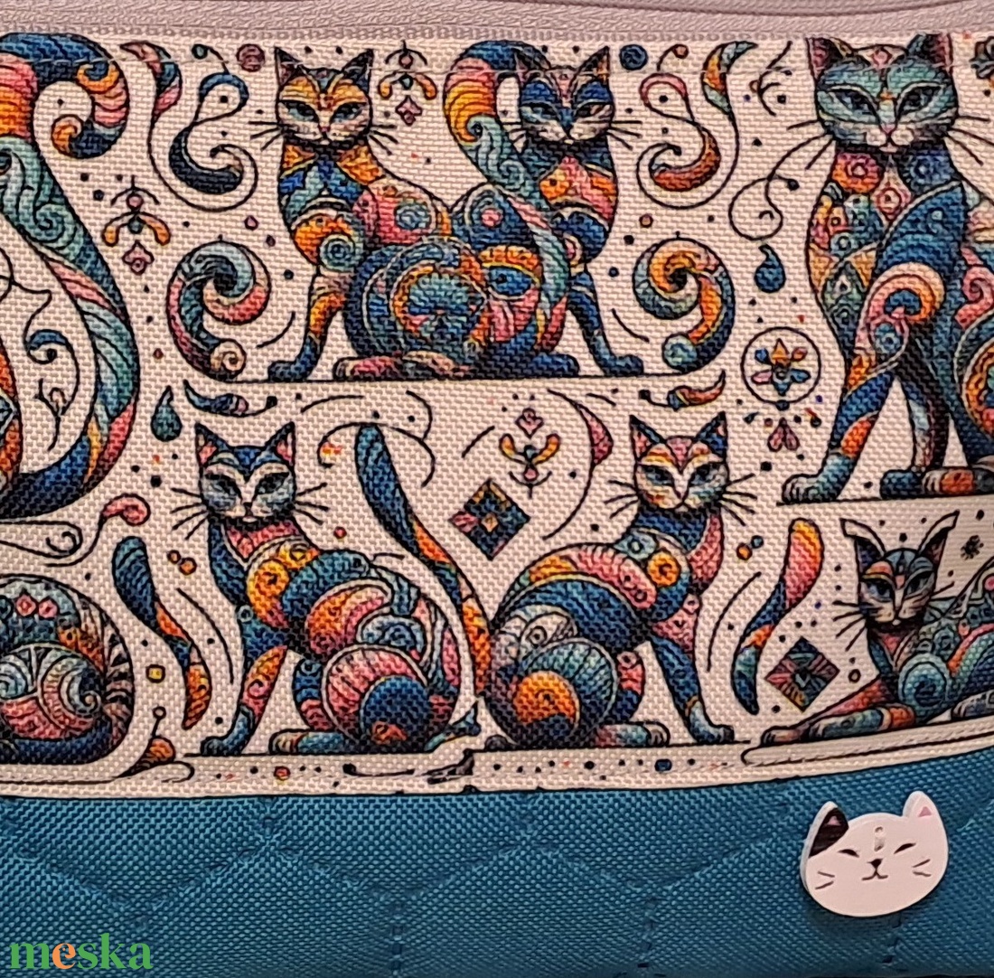 Cicák színesben  :) neszesszer/sminktáska/irattartó - táska & tok - neszesszer - Meska.hu