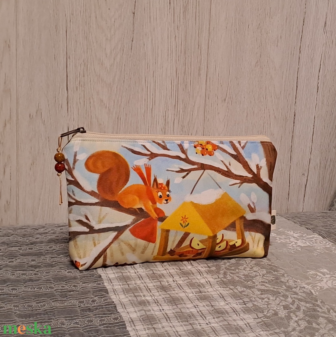 Mókuska:) neszesszer/sminktáska/betéttartó - táska & tok - neszesszer - Meska.hu