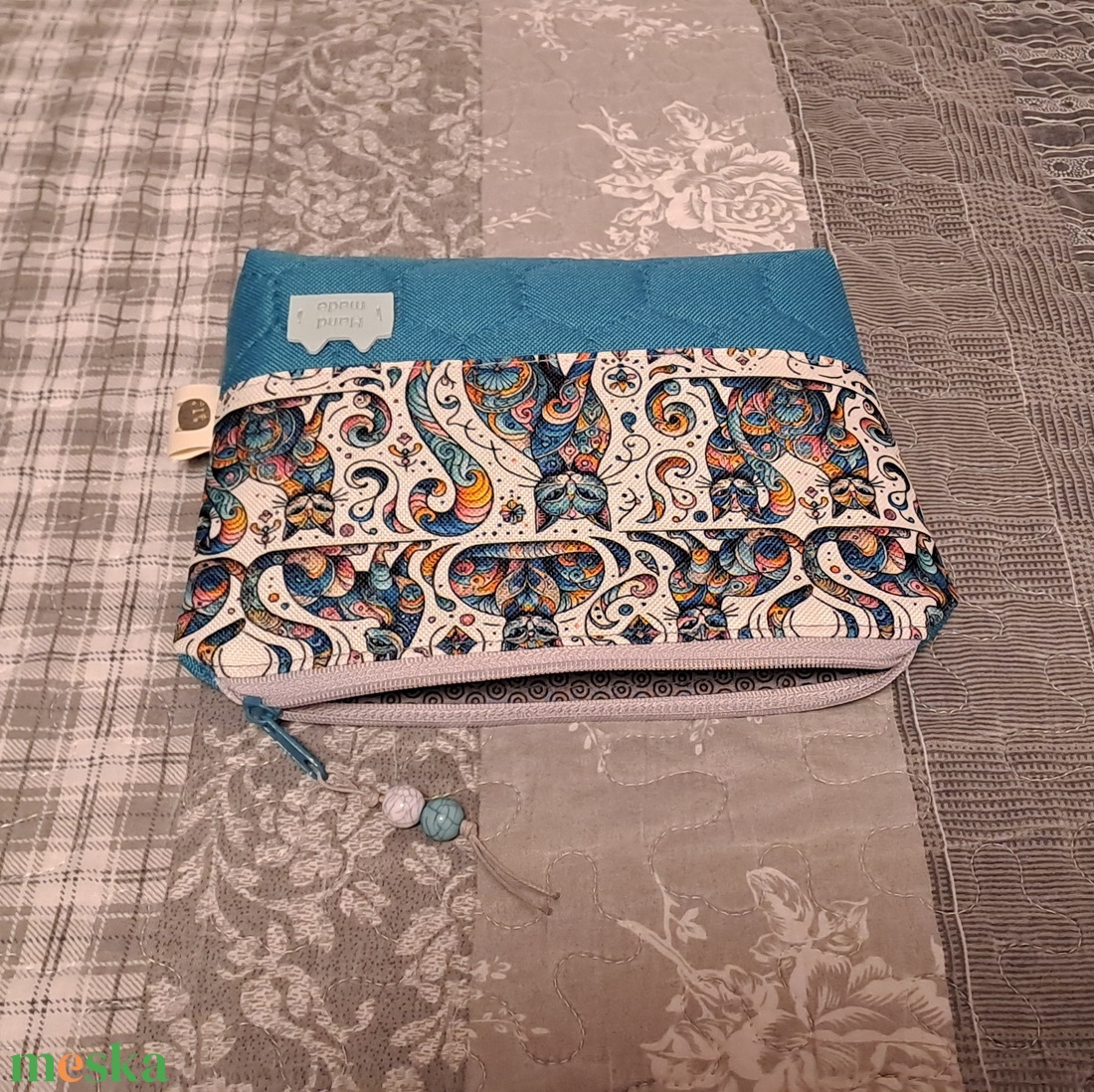 Cicák színesben 2.0  :) neszesszer/sminktáska/irattartó - táska & tok - neszesszer - Meska.hu