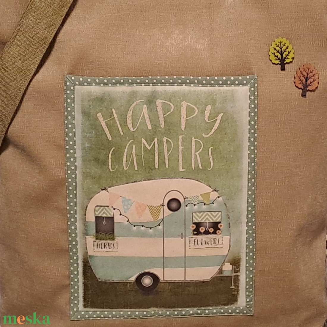 Lakókocsi  :) szatyor, ökotáska, válltáska - táska & tok - bevásárlás & shopper táska - shopper, textiltáska, szatyor - Meska.hu