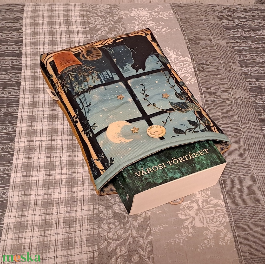 Fekete macska :) könyvtasak, könyvtok, tablet tok - táska & tok - ebook & tablet tok - Meska.hu